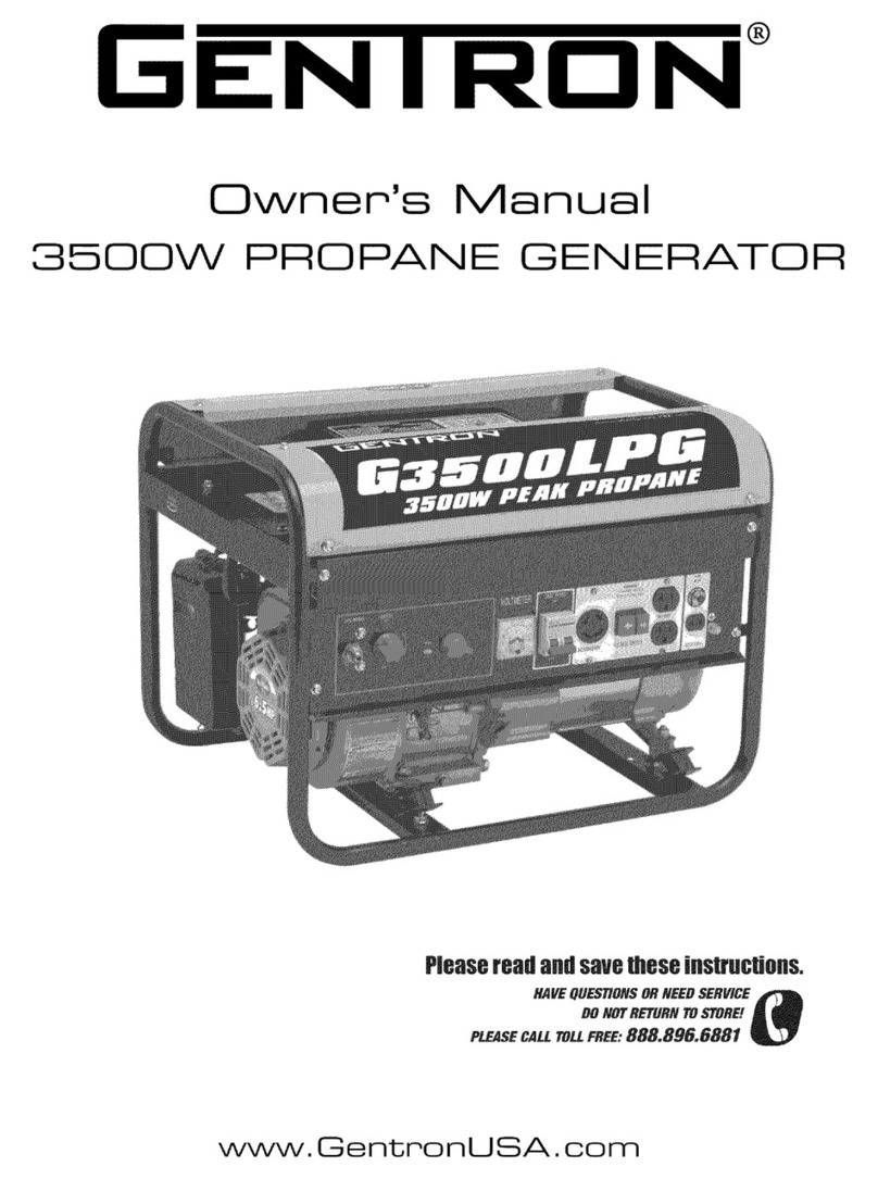 GENTRON GG3500P owner's manual