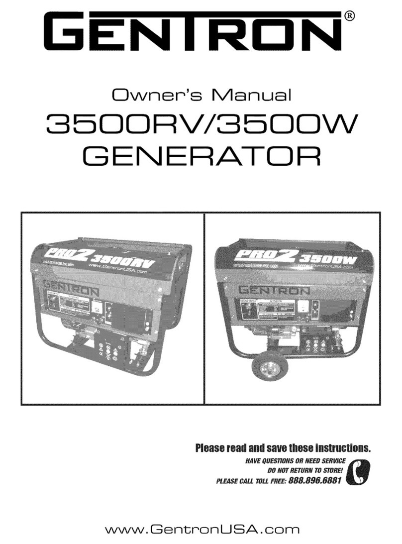 GENTRON 3500W owner's manual