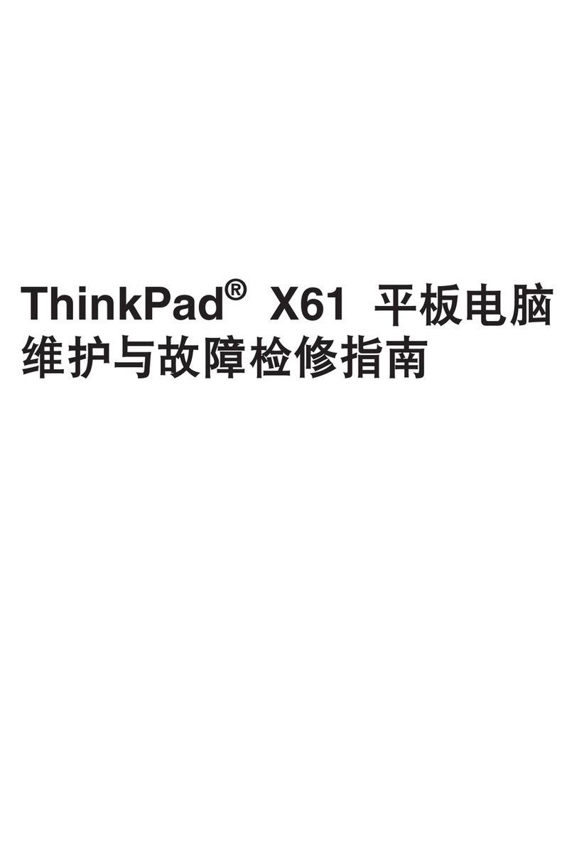 Lenovo ThinkPad X61 Service and troubleshooting guide