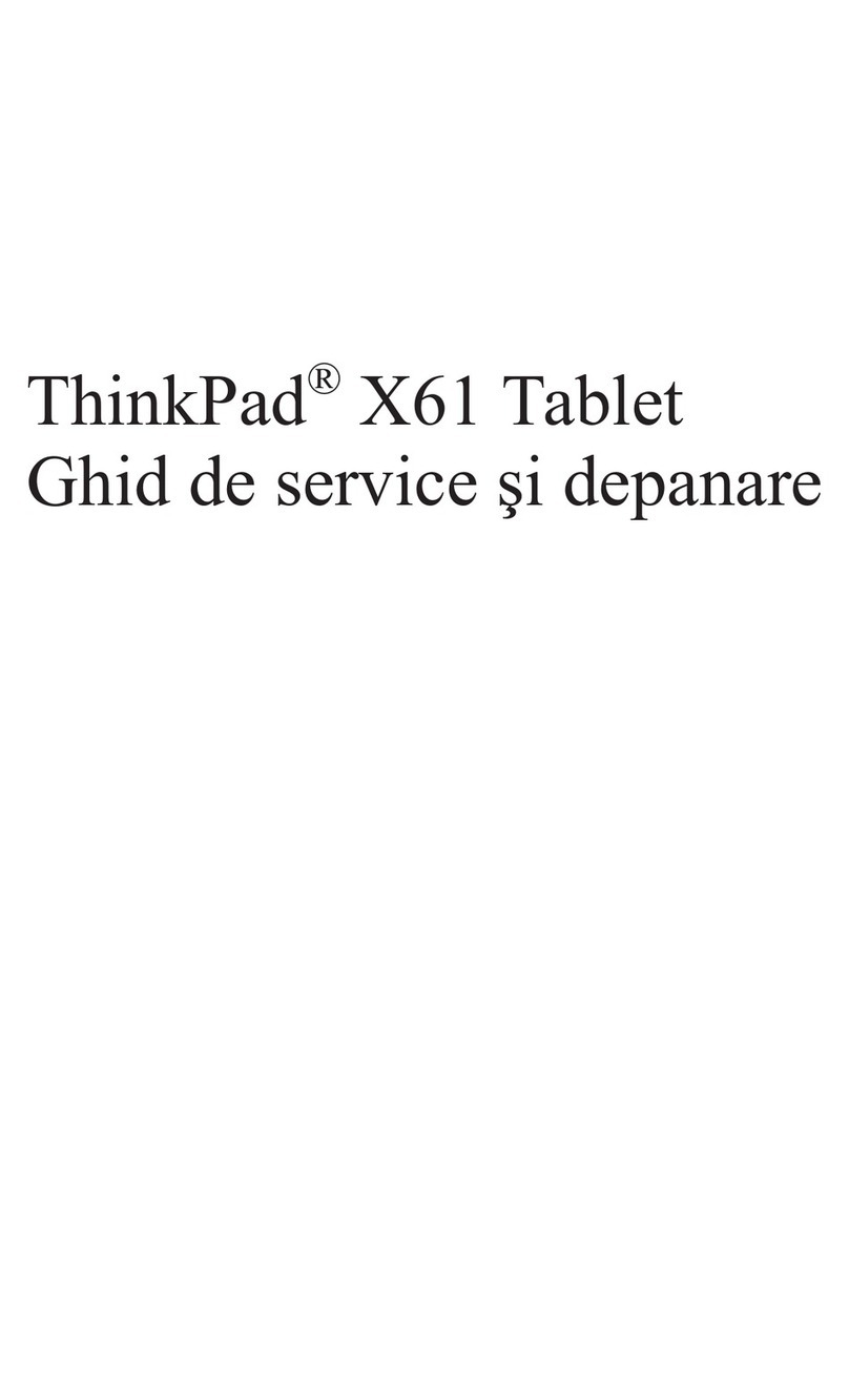 Lenovo ThinkPad X61 Instruction Manual