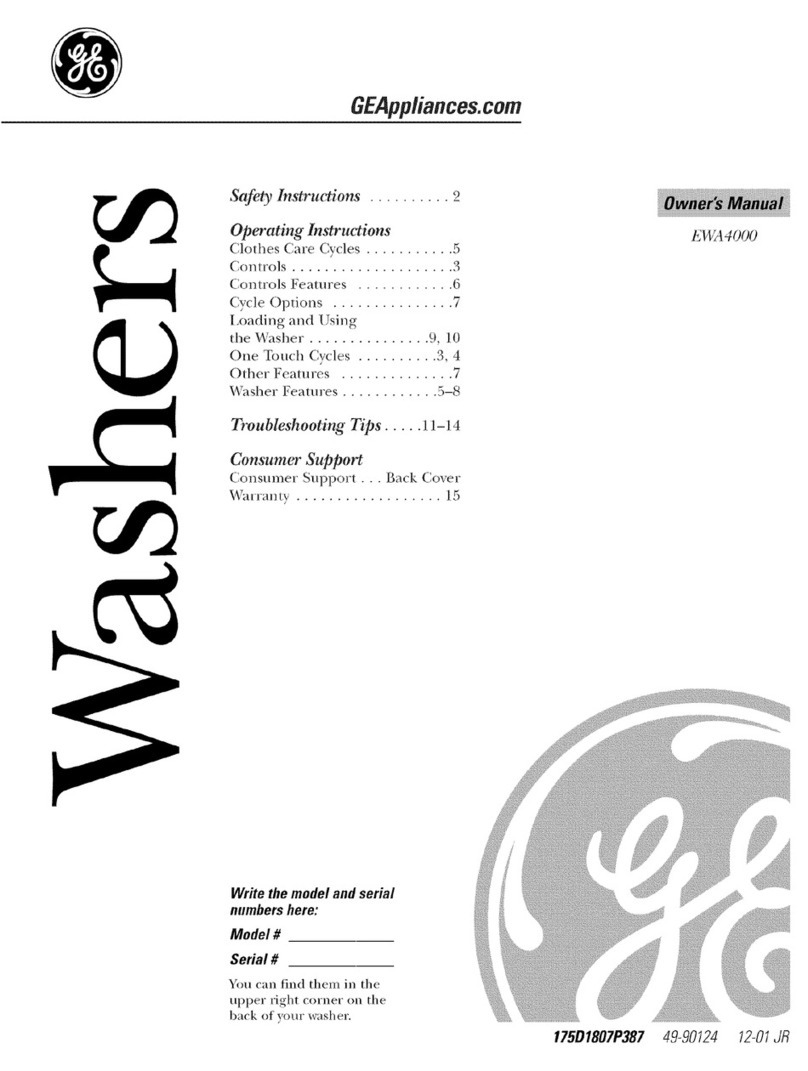 GE EWA4000 User manual