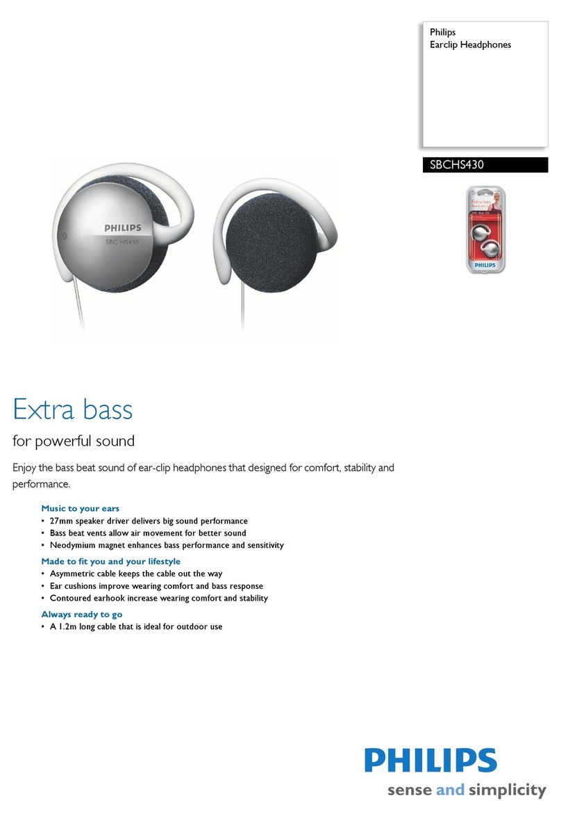 Philips SBCHS430 Specifications