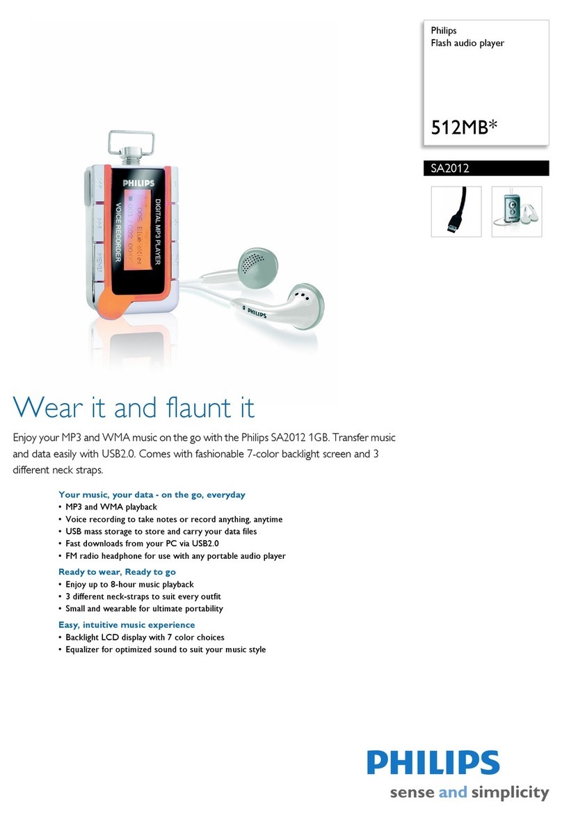 Philips SA2012/93 User manual