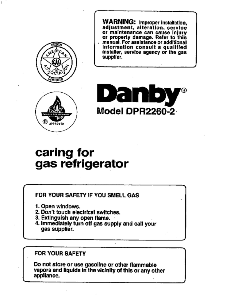 Danby DPR2260-2 owner's manual