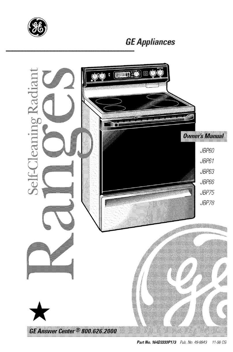 GE JBP60 User manual