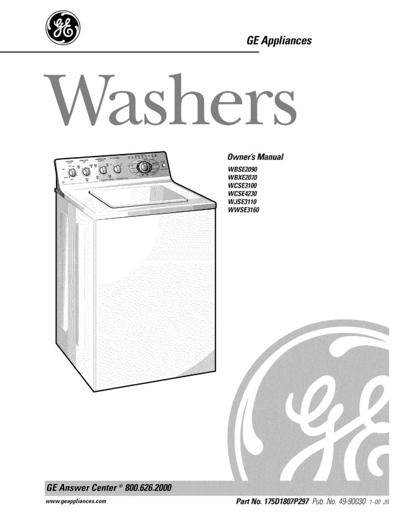 GE Profile Prodigy WBSE2090 User manual