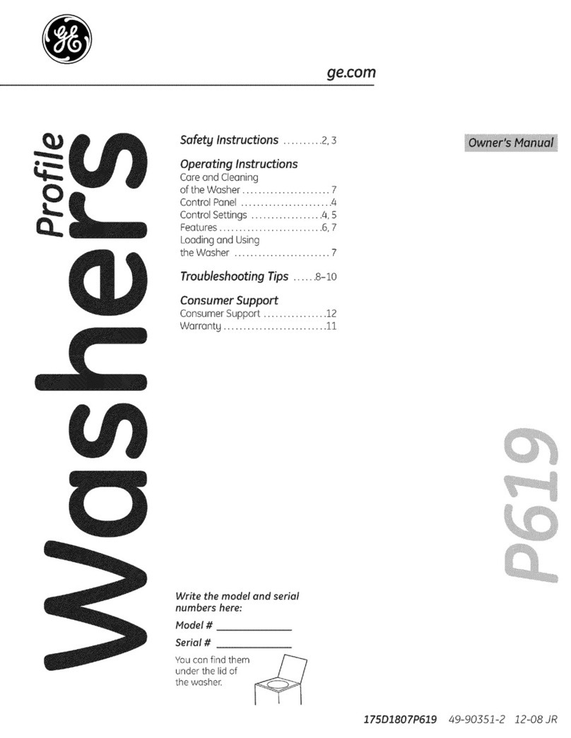 GE WPRE6150K2WT User manual
