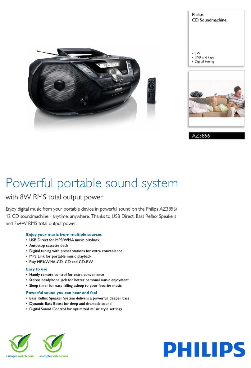 Philips AZ3856 s Specifications