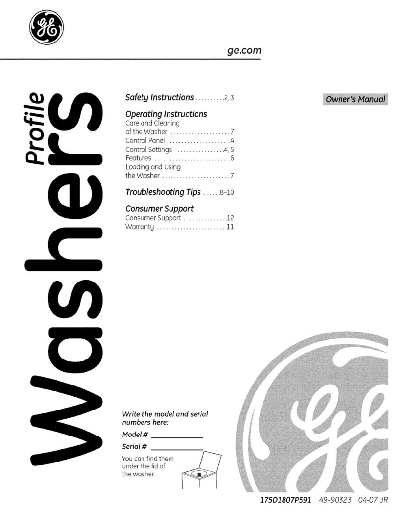 GE WPRE6150H2WT User manual