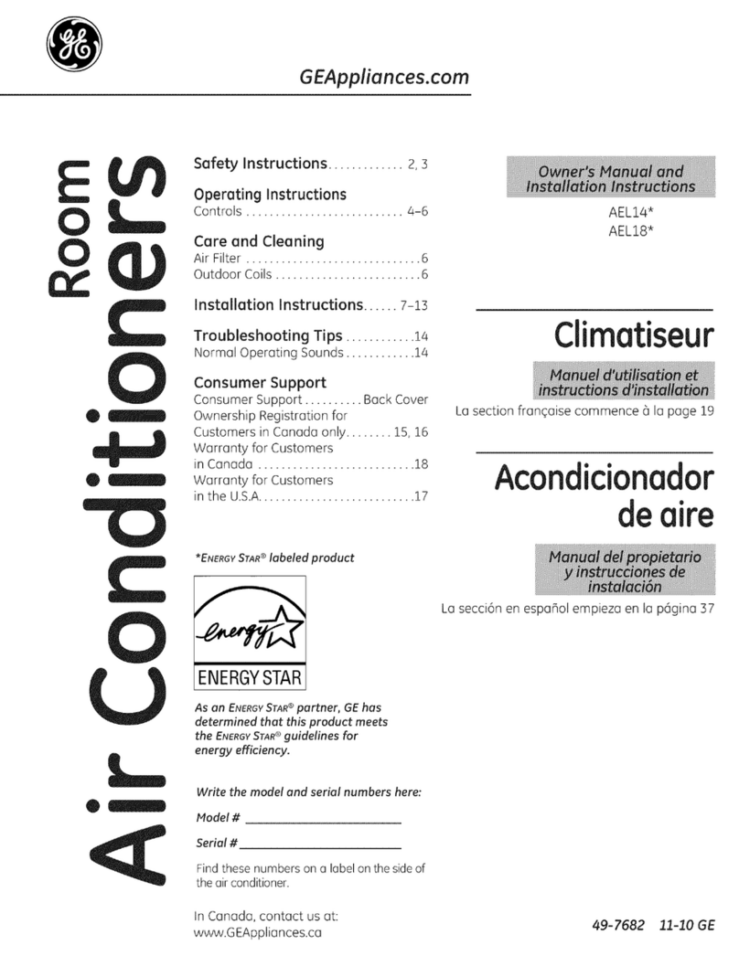 GE AEL14 Series Operating instructions
