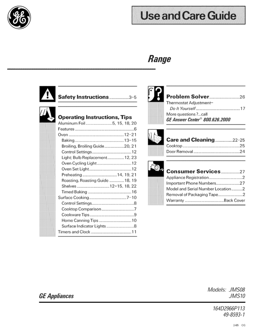 GE JMS08 User manual