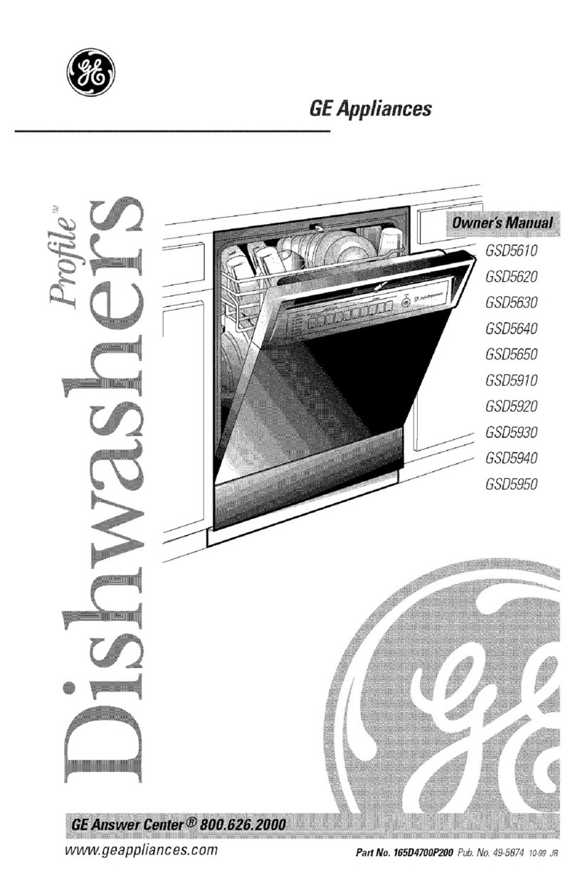 GE Triton Profile GSD5610 User manual