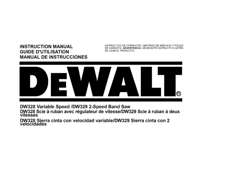 DeWalt DW328 User manual