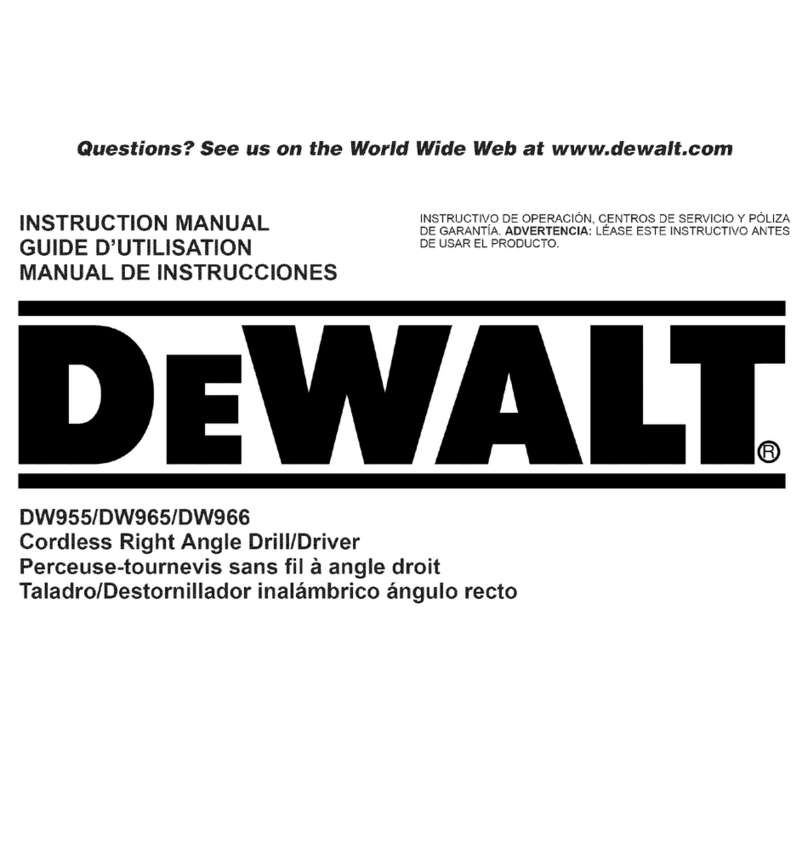 DeWalt DW955 instruction manual