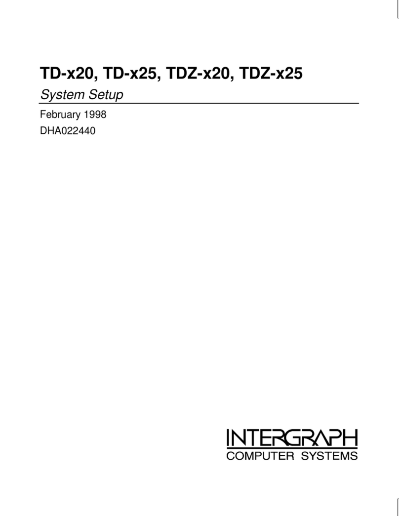 Intergraph TD-x20 Setup User guide