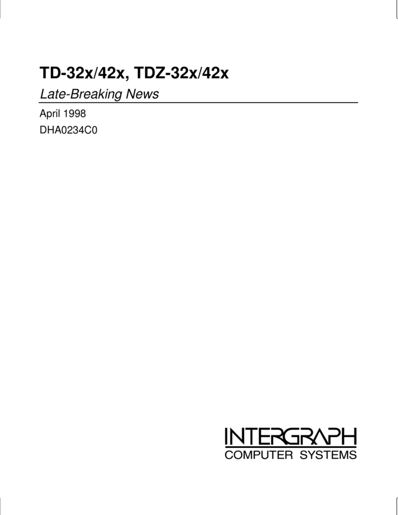 Intergraph TD-325 Targa 2000 User manual
