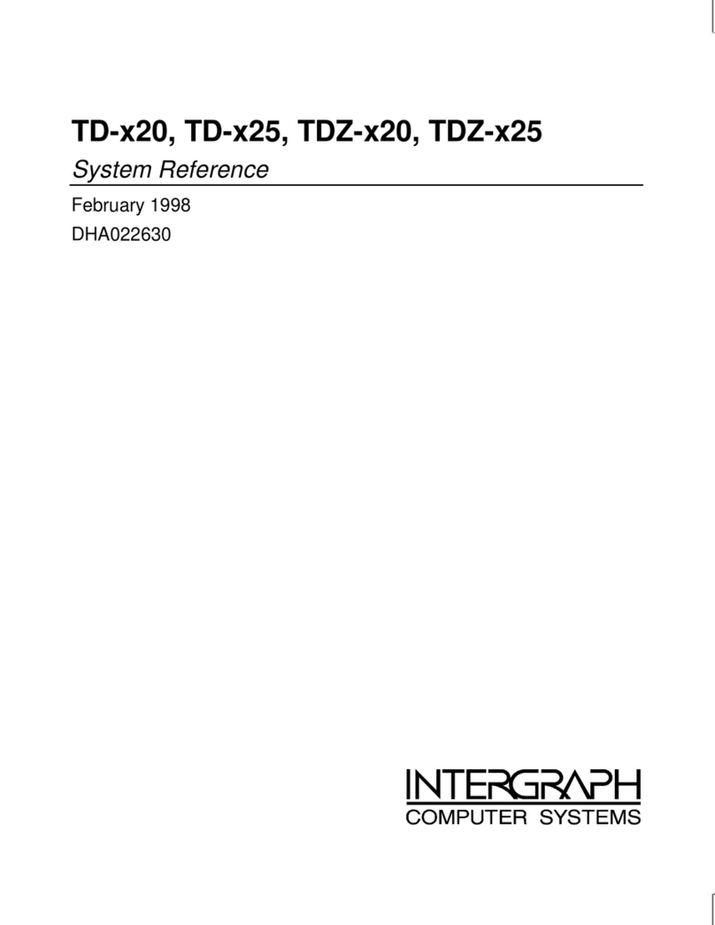 Intergraph TD-x20 Setup System reference guide
