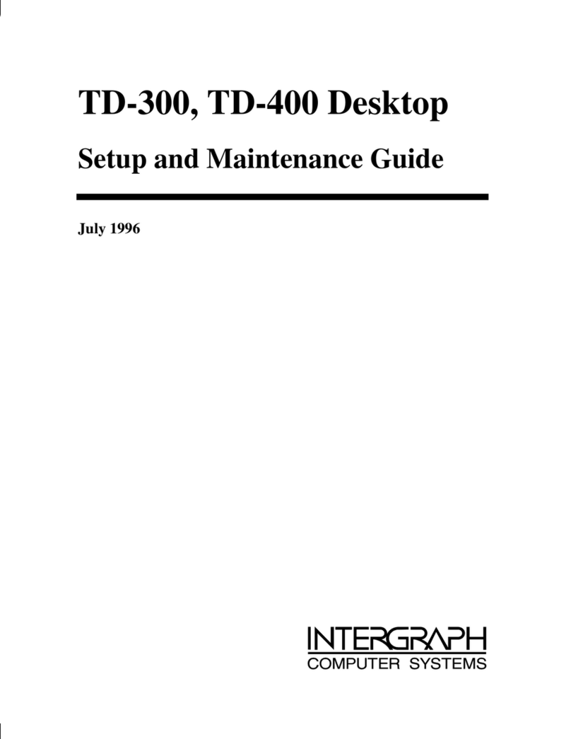 Intergraph TD-300 Operating manual
