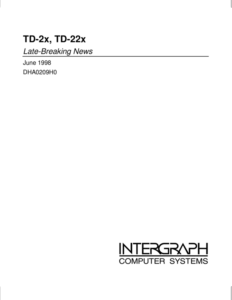 Intergraph TD-2x User manual