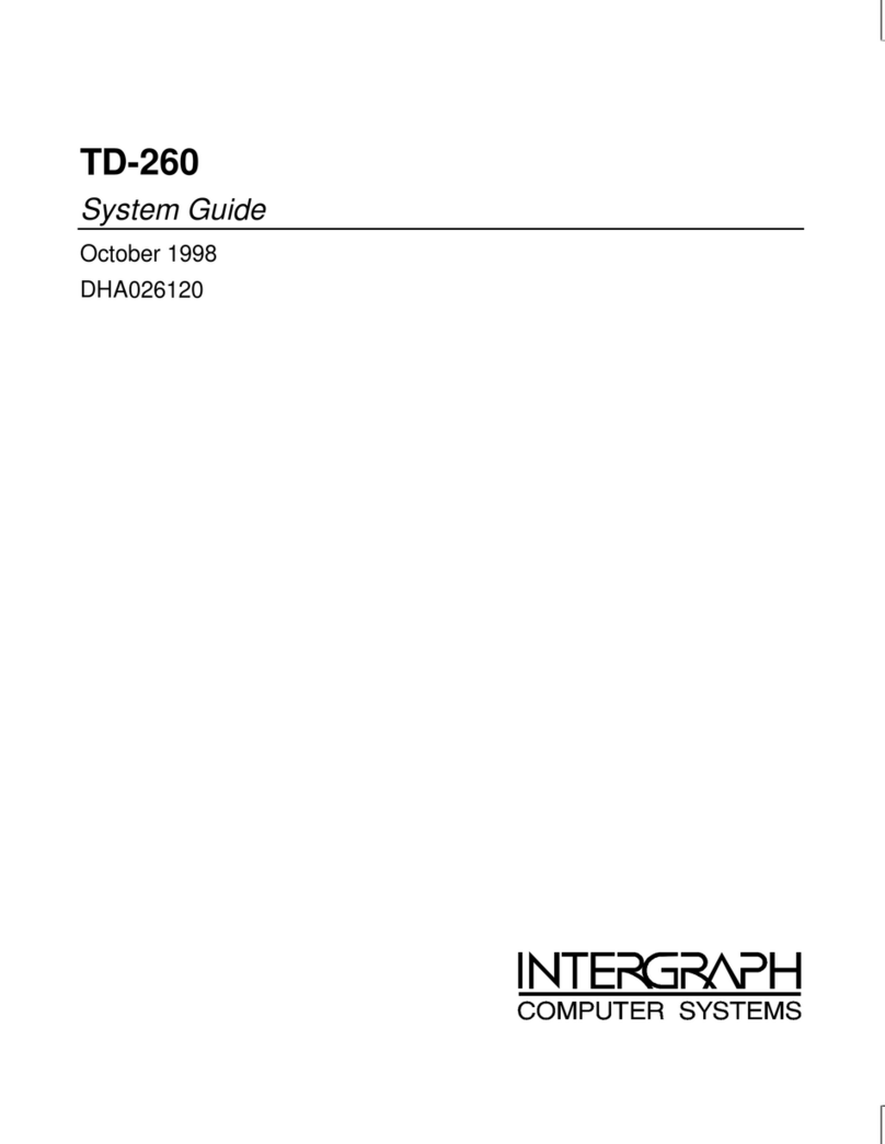 Intergraph TD-260 Parts list manual