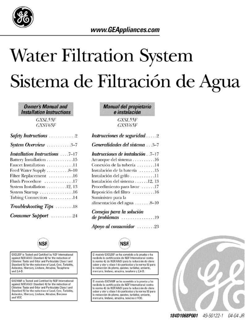 GE GXSV65F Operating instructions
