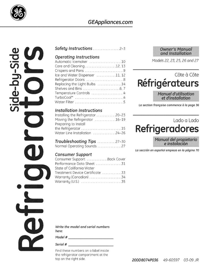 GE ESHF6PGYCEBB and Owner's manual and installation