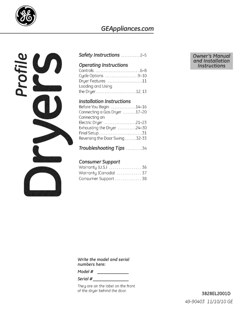 GE PTDS855GM0MS and Operating instructions