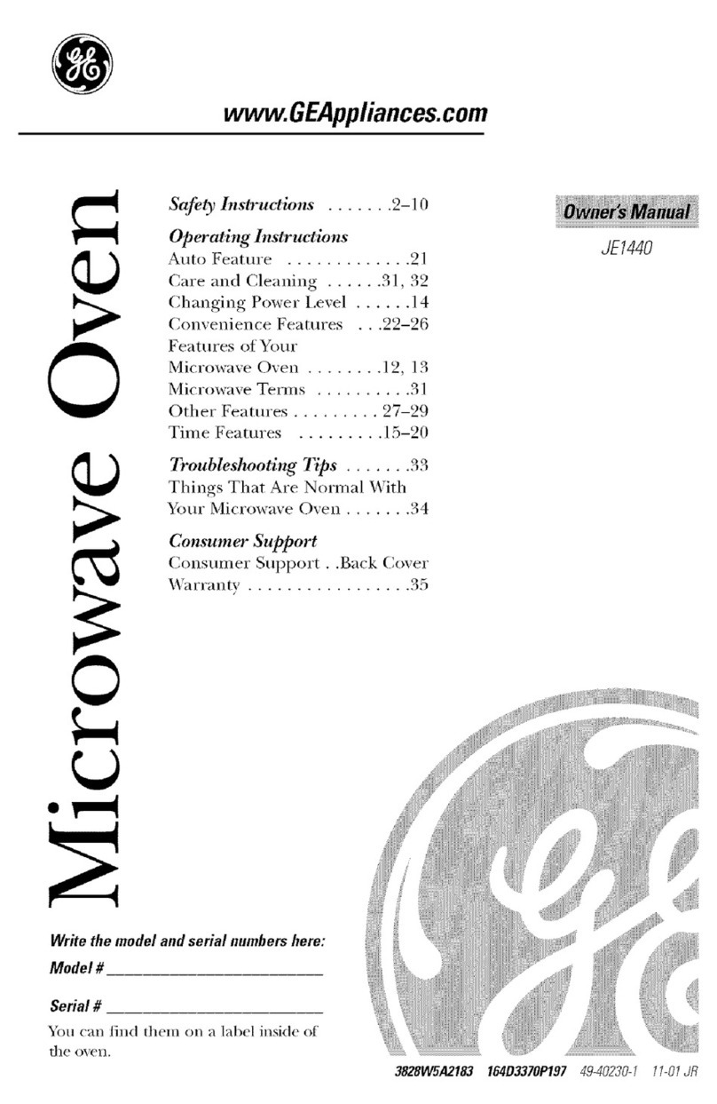 GE JE1440 User manual