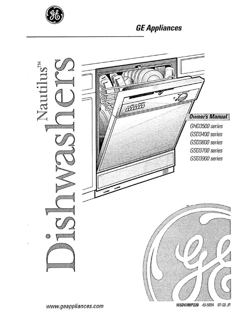 GE Nautilus GHD3500 Series, GSD34 User manual