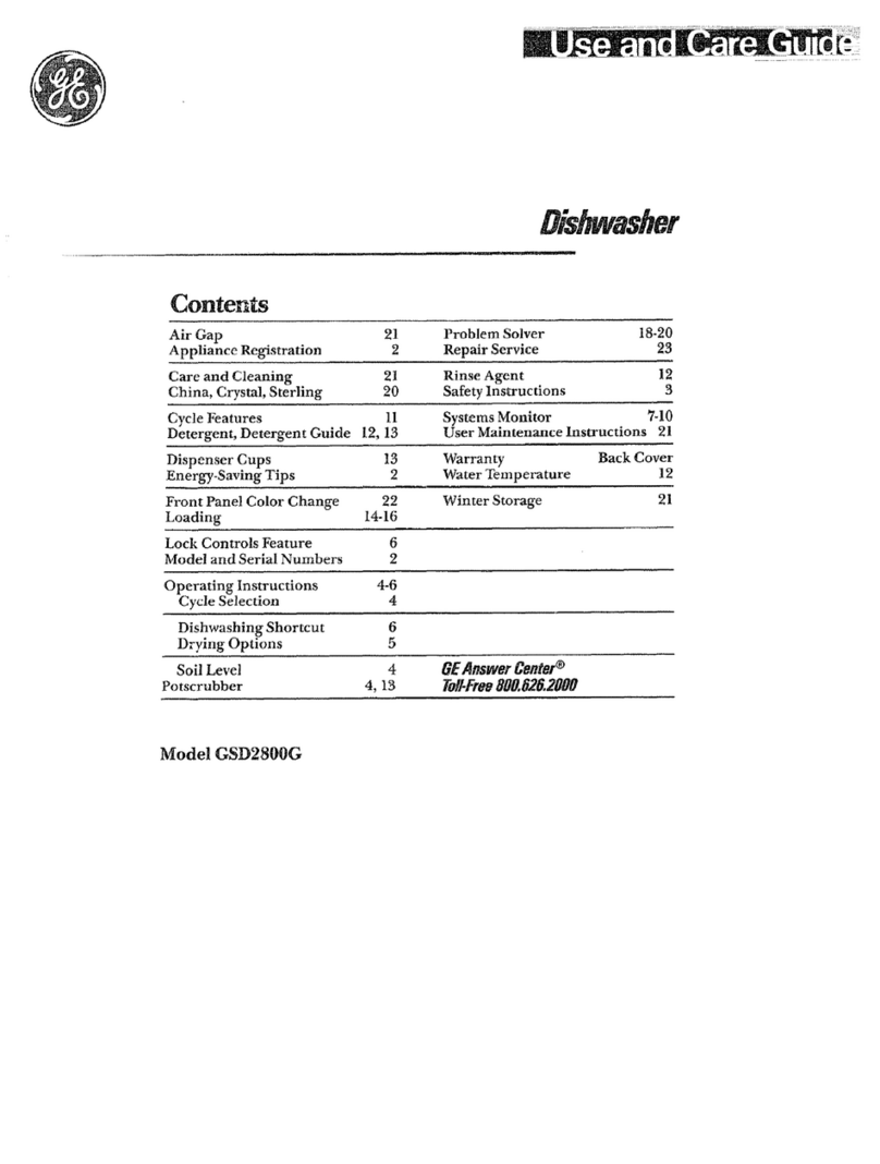 GE GSD2800G User manual
