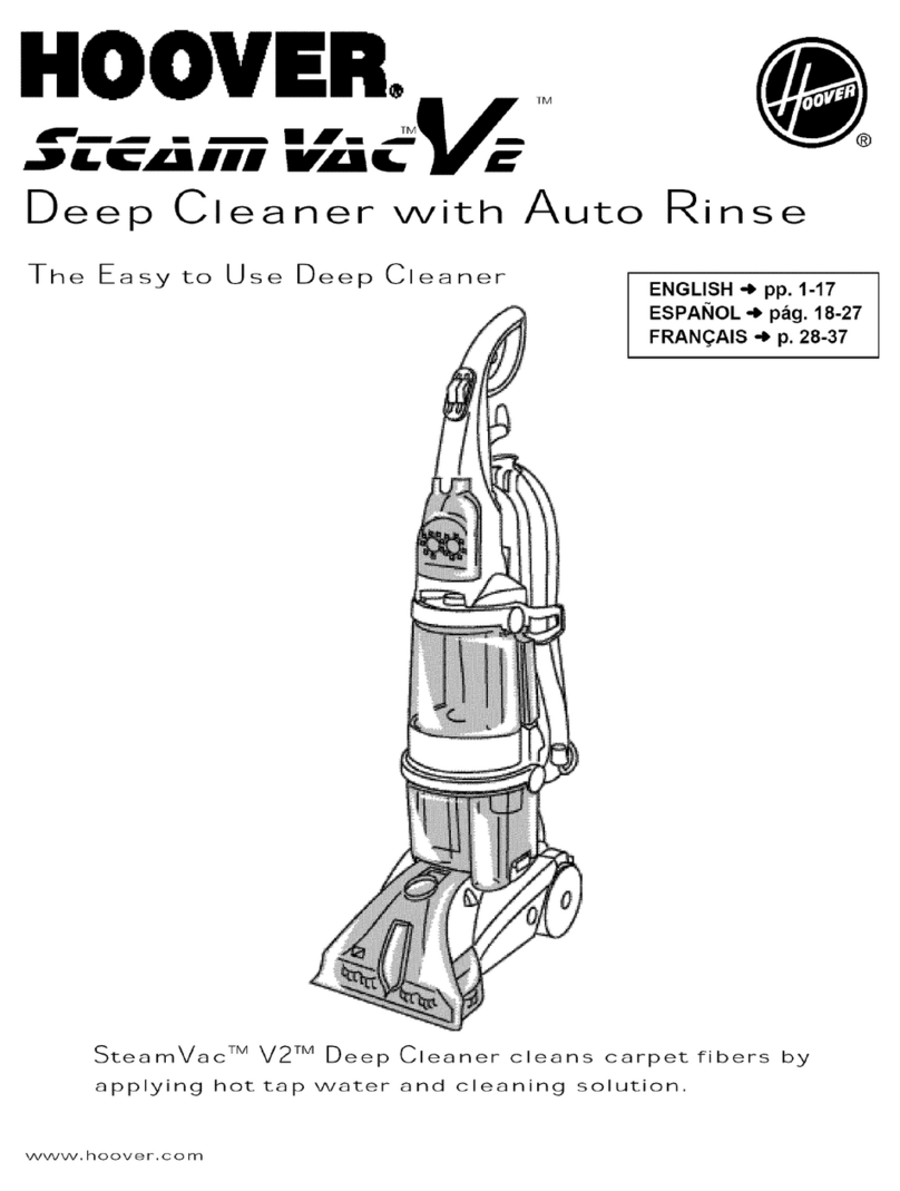 Hoover SteamVac F7440-980 User manual
