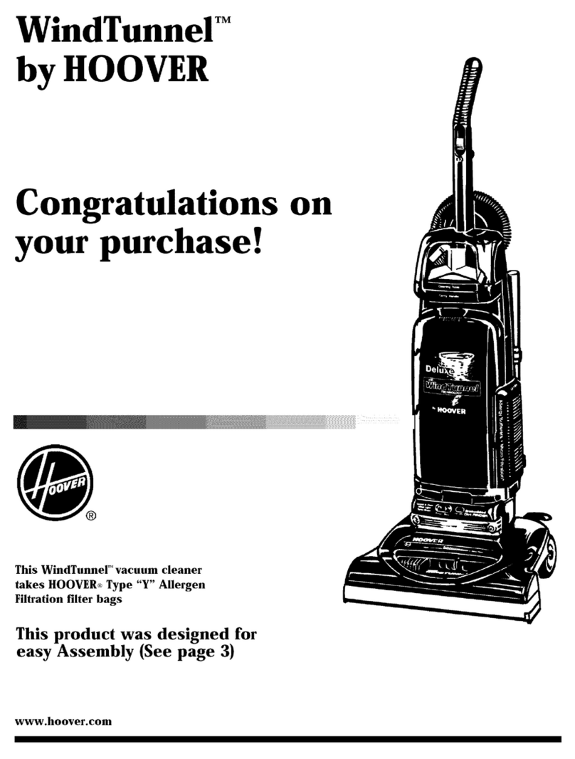 Hoover WindTunnel U5465-970 owner's manual
