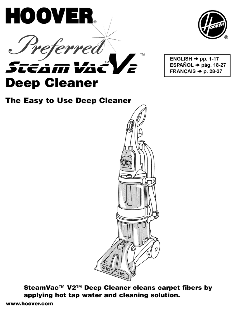 Hoover Preferred Steam Vac V2 User manual