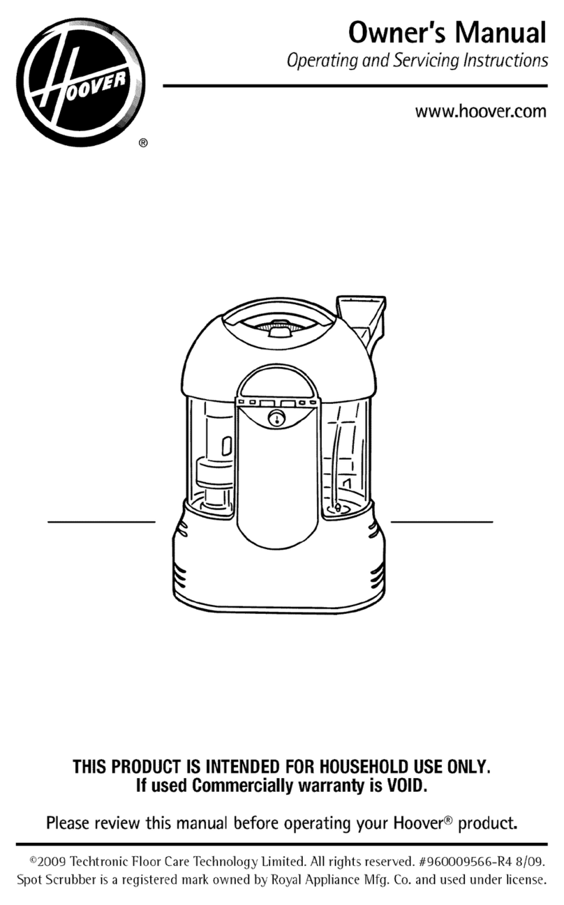 Hoover FH10025 owner's manual