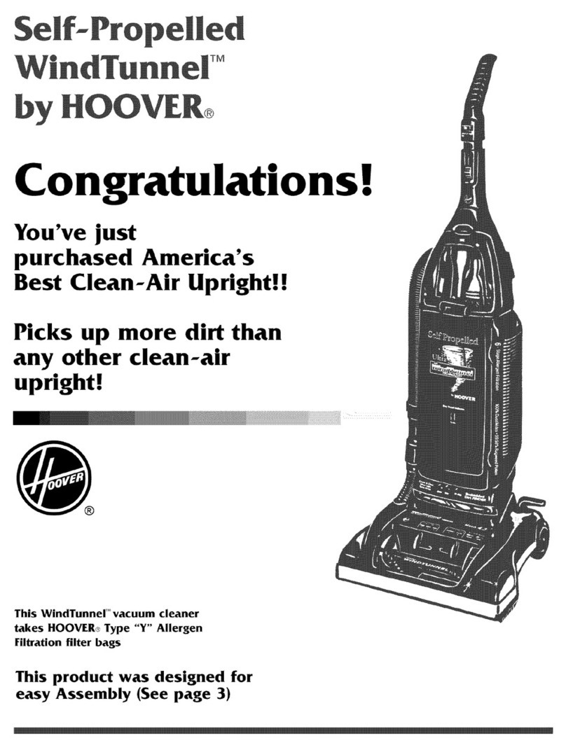Hoover WindTunnel U6434-900 owner's manual
