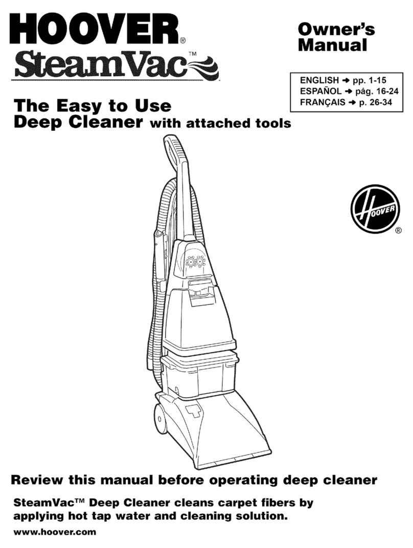 Hoover SteamVac F5835-900 User manual