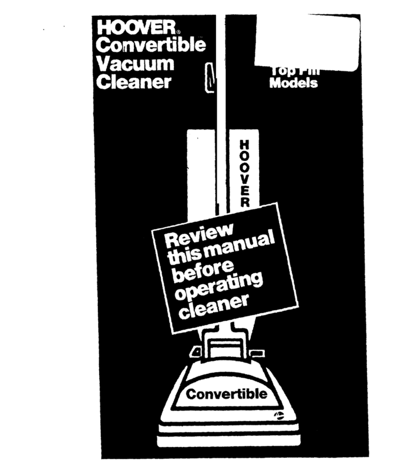 Hoover Convrtible U4109 User manual