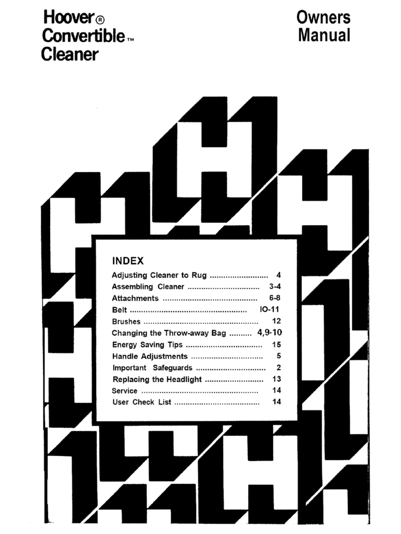 Hoover Convrtible U4087 User manual