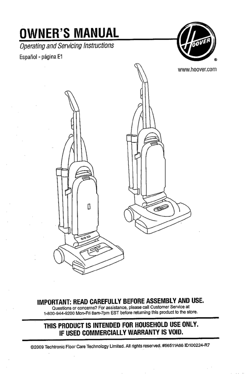 Hoover UH30015 User manual