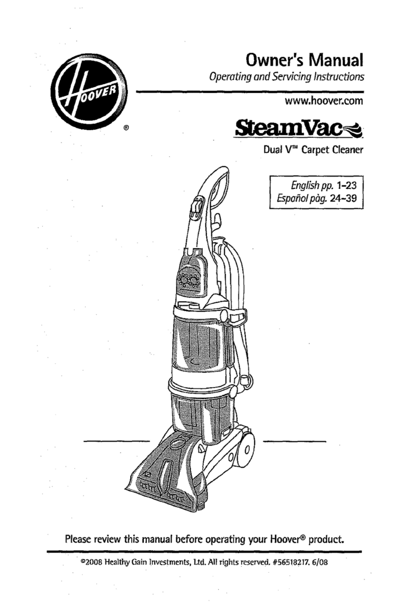 Hoover SteamVac FH50040 User manual