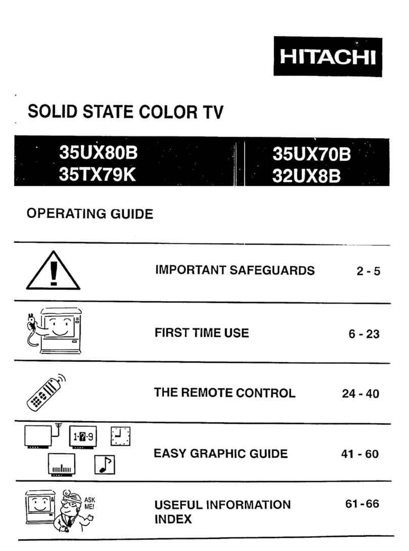 Hitachi 35UX80B User manual