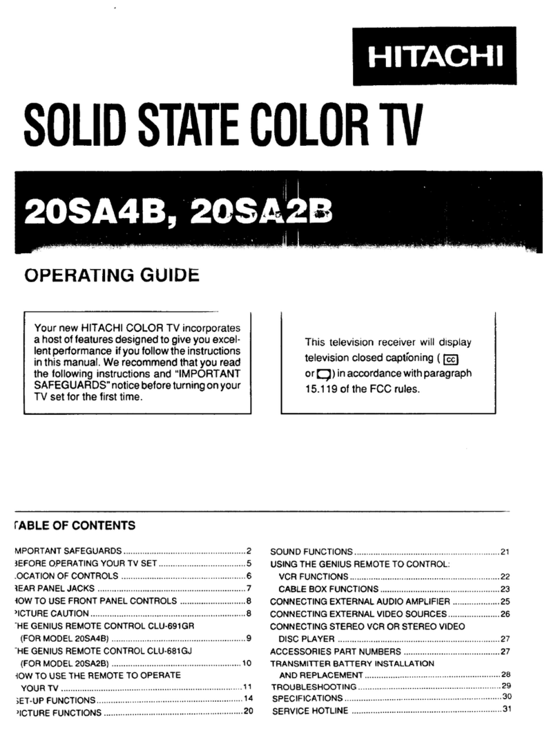 Hitachi 20SA2B User manual