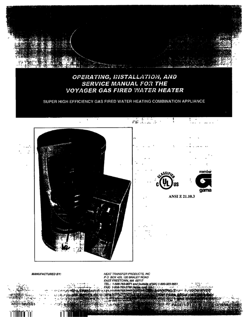 Heat Transfer SSV100-45R Operating Operating, installation and service manual