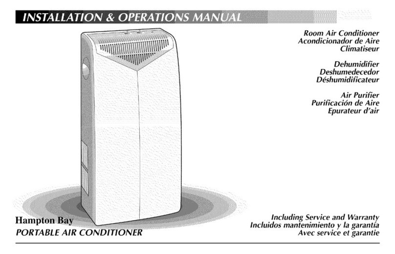 HAMPTON BAY Portable air conditioner User manual