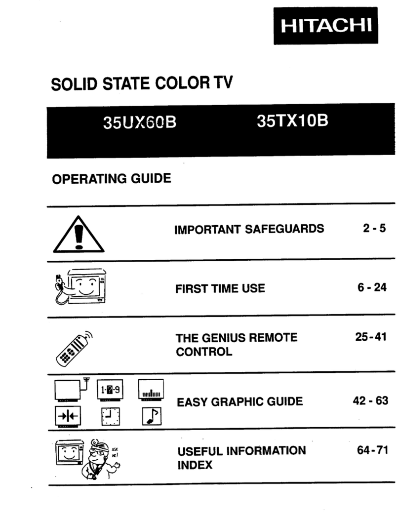 Hitachi 35UX60B, 35TX10B User manual