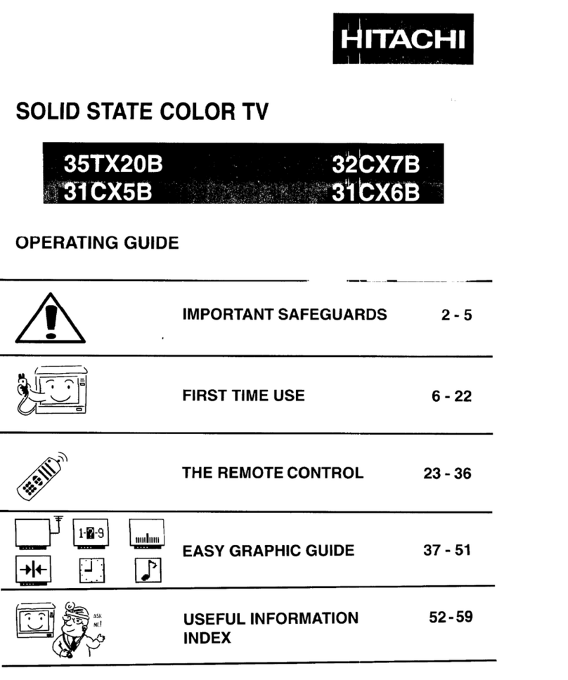 Hitachi 31CX5B User manual