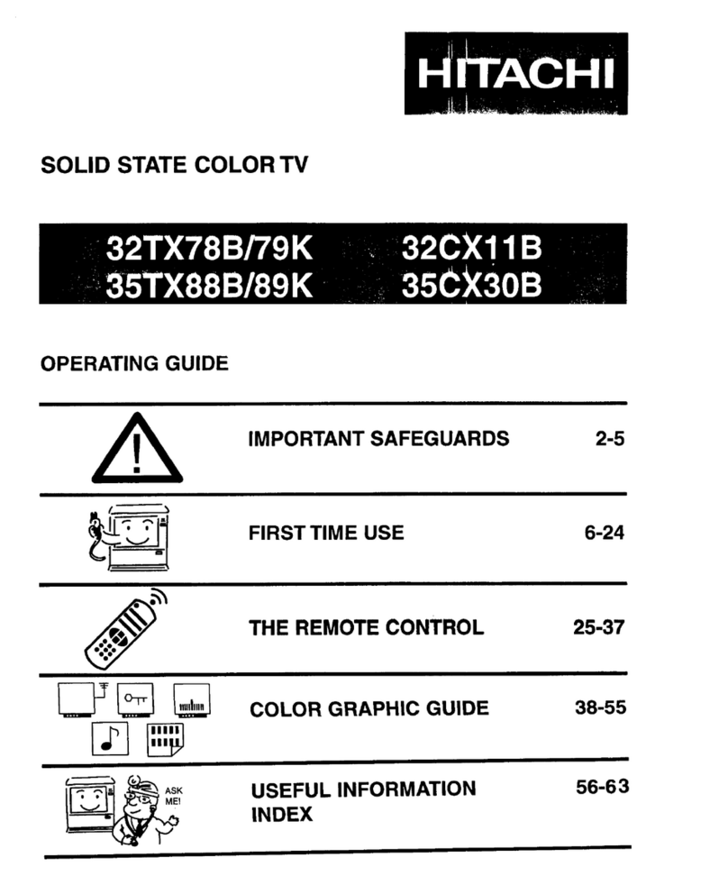 Hitachi 32TX78B operating guide