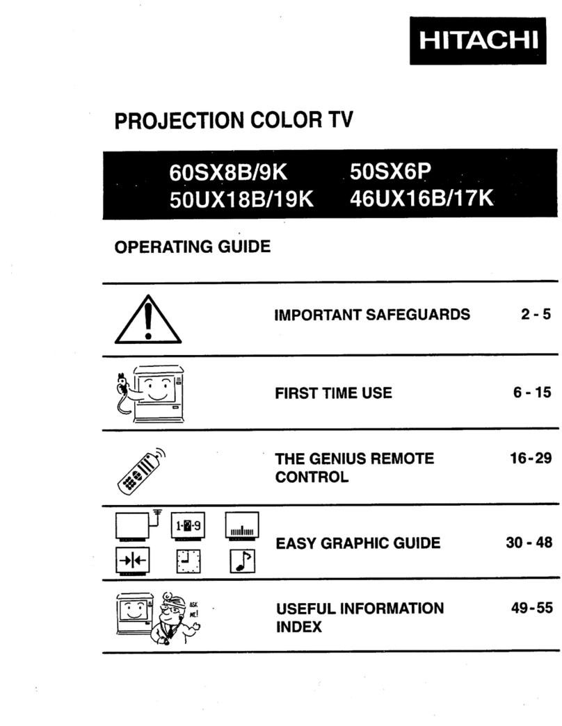 Hitachi 50SX6P User manual