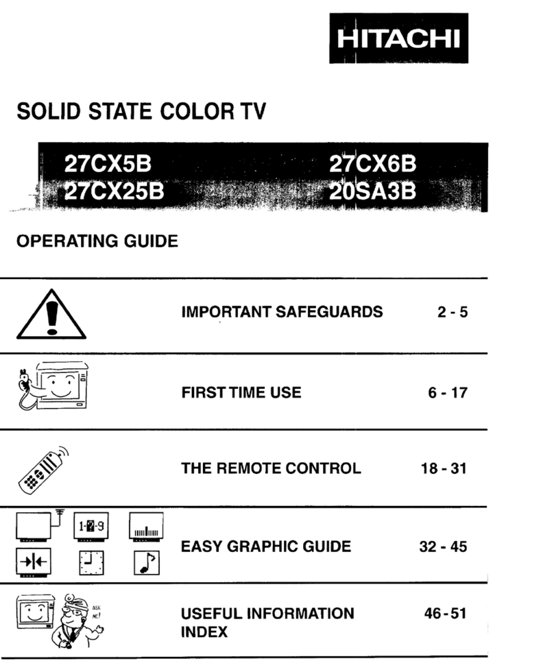 Hitachi 27CX6B User manual