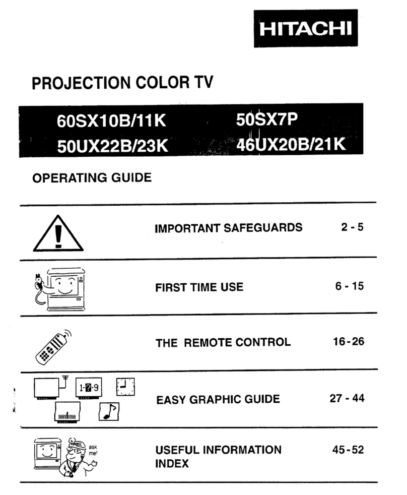 Hitachi 50SX7P User manual